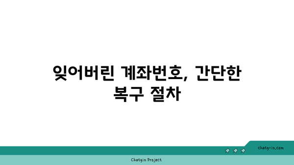 계좌번호 빠르게 찾는 방법 | 인터넷뱅킹으로 쉽게 해결하는 팁과 가이드