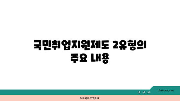 국민취업지원제도 1, 2유형의 차이점과 구직촉진수당 신청방법