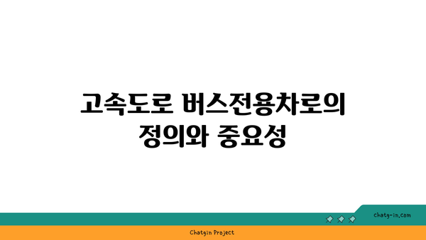 고속도로 버스전용차로 이용 시 벌칙과 시간제한 안내