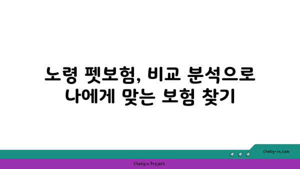 노령 펫보험,  있을까요?  내 반려동물에게 꼭 필요한 보험, 지금 확인하세요! | 노령견, 노령묘, 반려동물 보험, 보장 범위, 비교