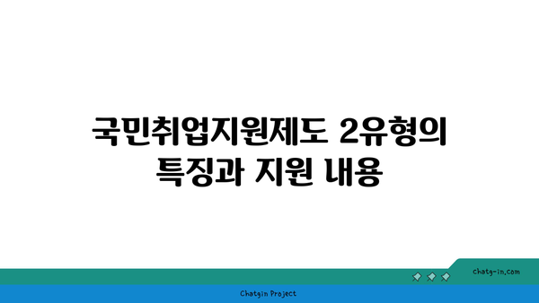 국민취업지원제도 1유형·2유형 구별, 구직촉진수당 지원 자격 살펴보기