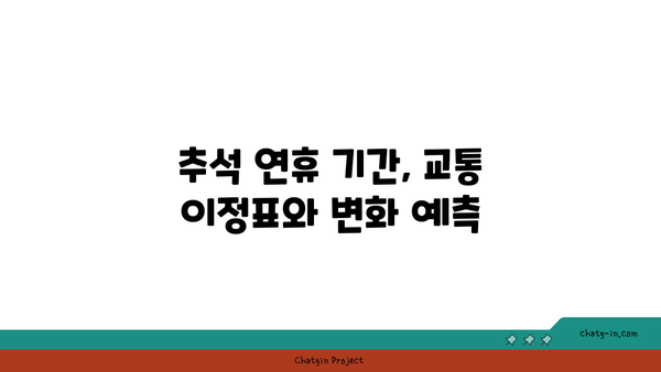 추석 고속도로 통행료 버스전용차로 이용 시간 및 구간