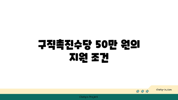 1유형, 2유형 국민취업지원제도 구직촉진수당 50만 원 지원 대상 및 신청 방법