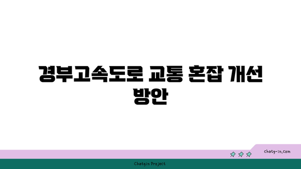 경부고속도로 버스전용차로 폐쇄 시간 및 운영 안내