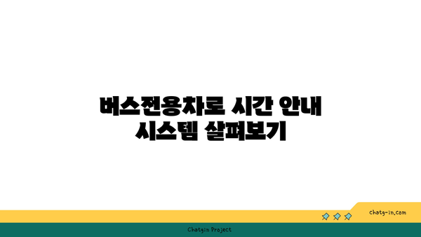 고속도로 버스전용차로 시간 안내 확인하기