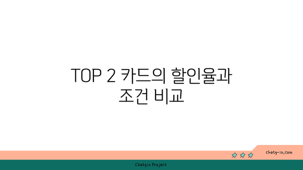 주유할인카드 추천 TOP 2 혜택 비교 분석