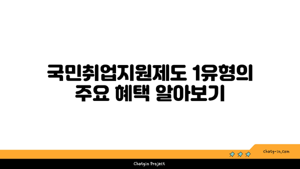 국민취업지원제도 1유형·2유형 구별, 구직촉진수당 지원 자격 살펴보기