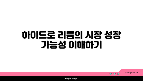 하이드로 리튬 투자 전략 분석 가이드 | 시장 동향, 투자 팁 및 위험 요소 평가