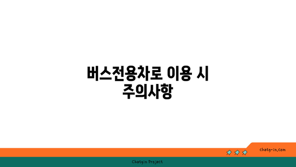 경부고속도로 버스전용차로 기준 운영 시간 및 벌금