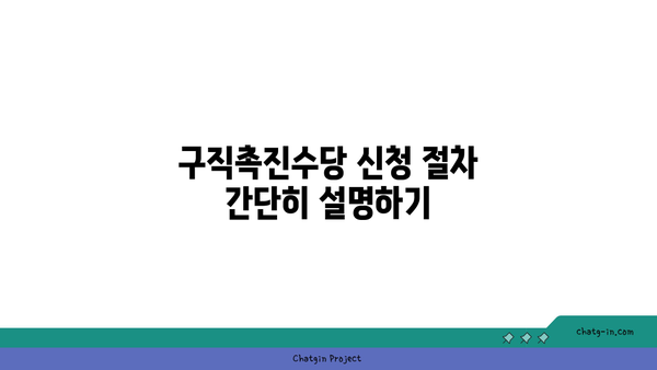 구직촉진수당 신청하기 (1유형/2유형)