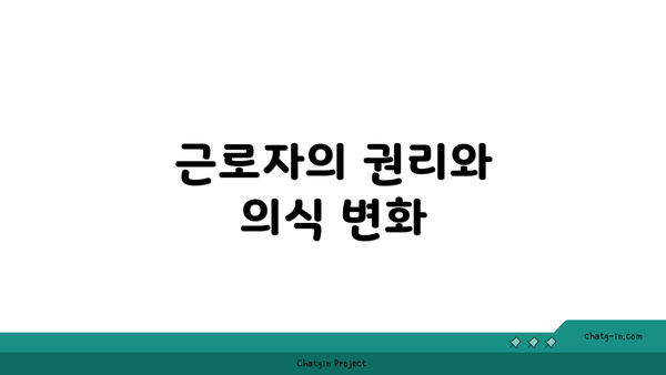 근로자의 권리와 의식 변화