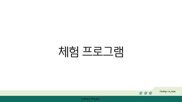 체험 프로그램