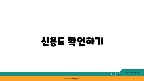 신용도 확인하기