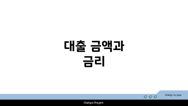 대출 금액과 금리