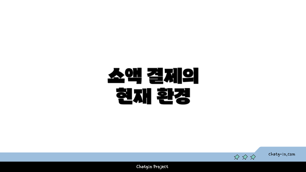 소액 결제의 현재 환경