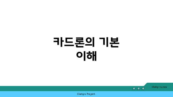 카드론의 기본 이해