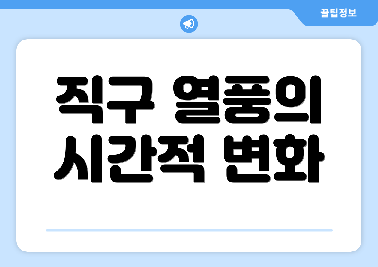 직구 열풍의 시간적 변화