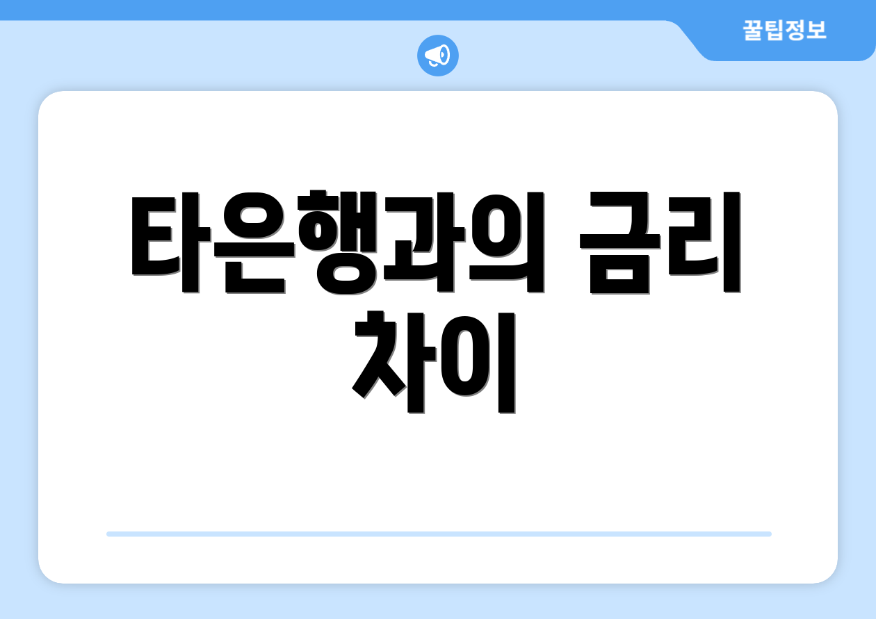 타은행과의 금리 차이