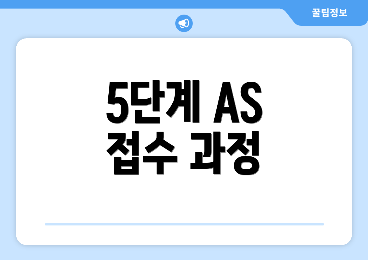 5단계 AS 접수 과정