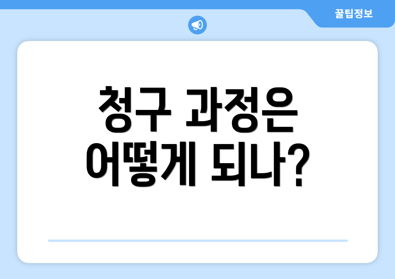 청구 과정은 어떻게 되나?