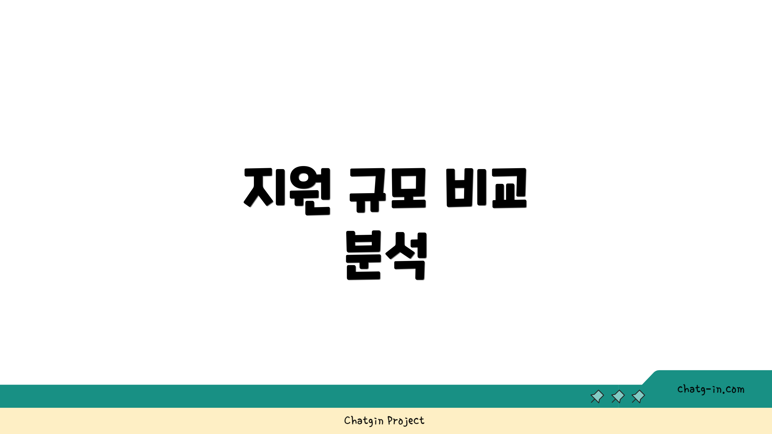 지원 규모 비교 분석