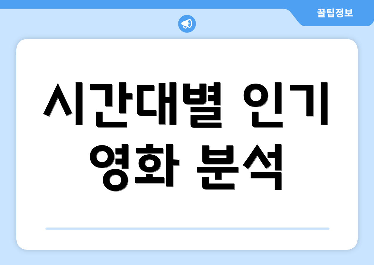 시간대별 인기 영화 분석