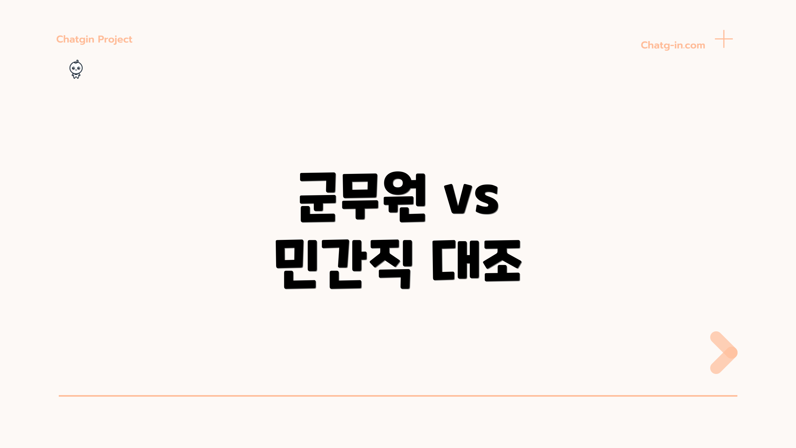 군무원 vs 민간직 대조