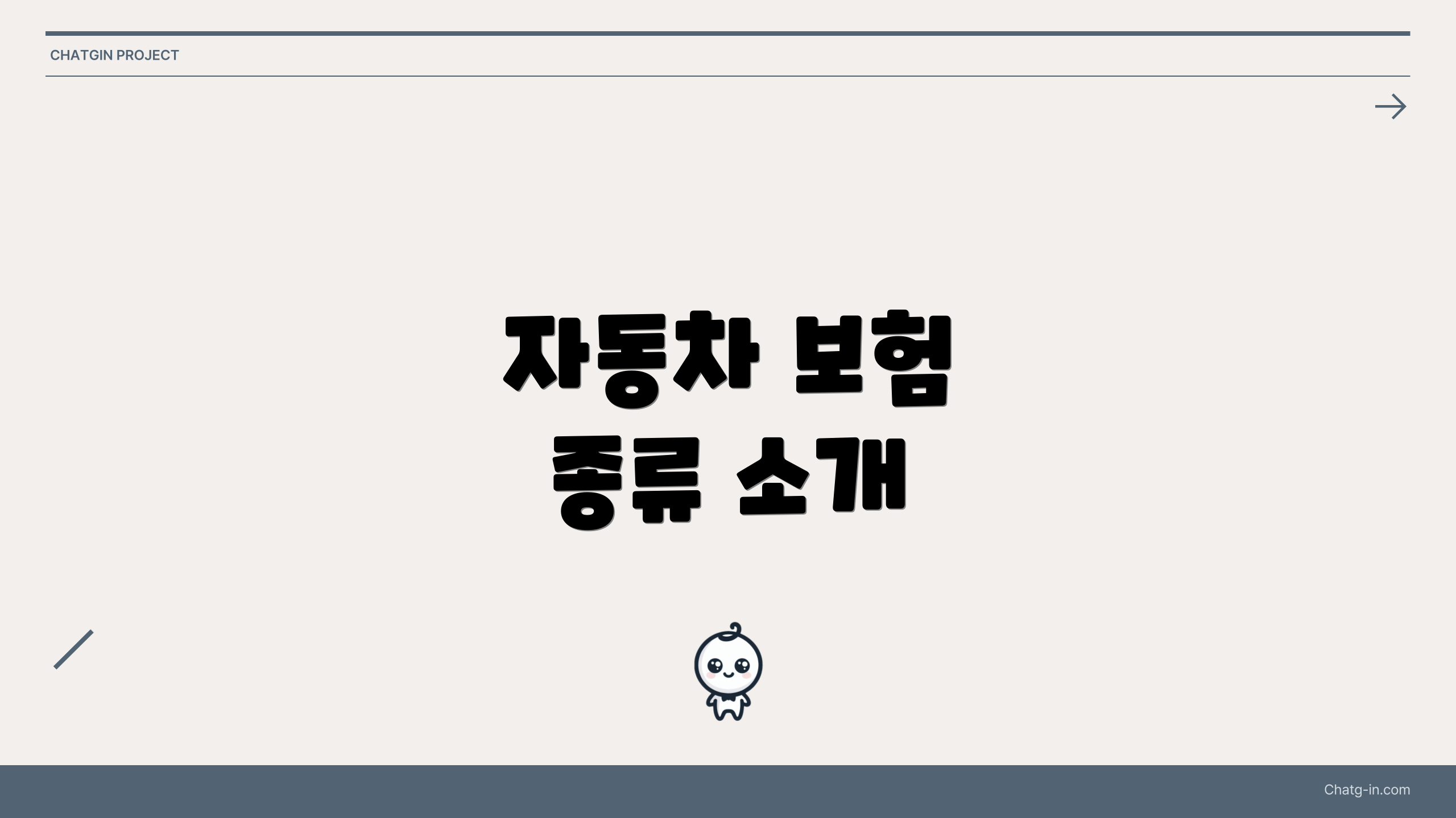 자동차 보험 종류 소개