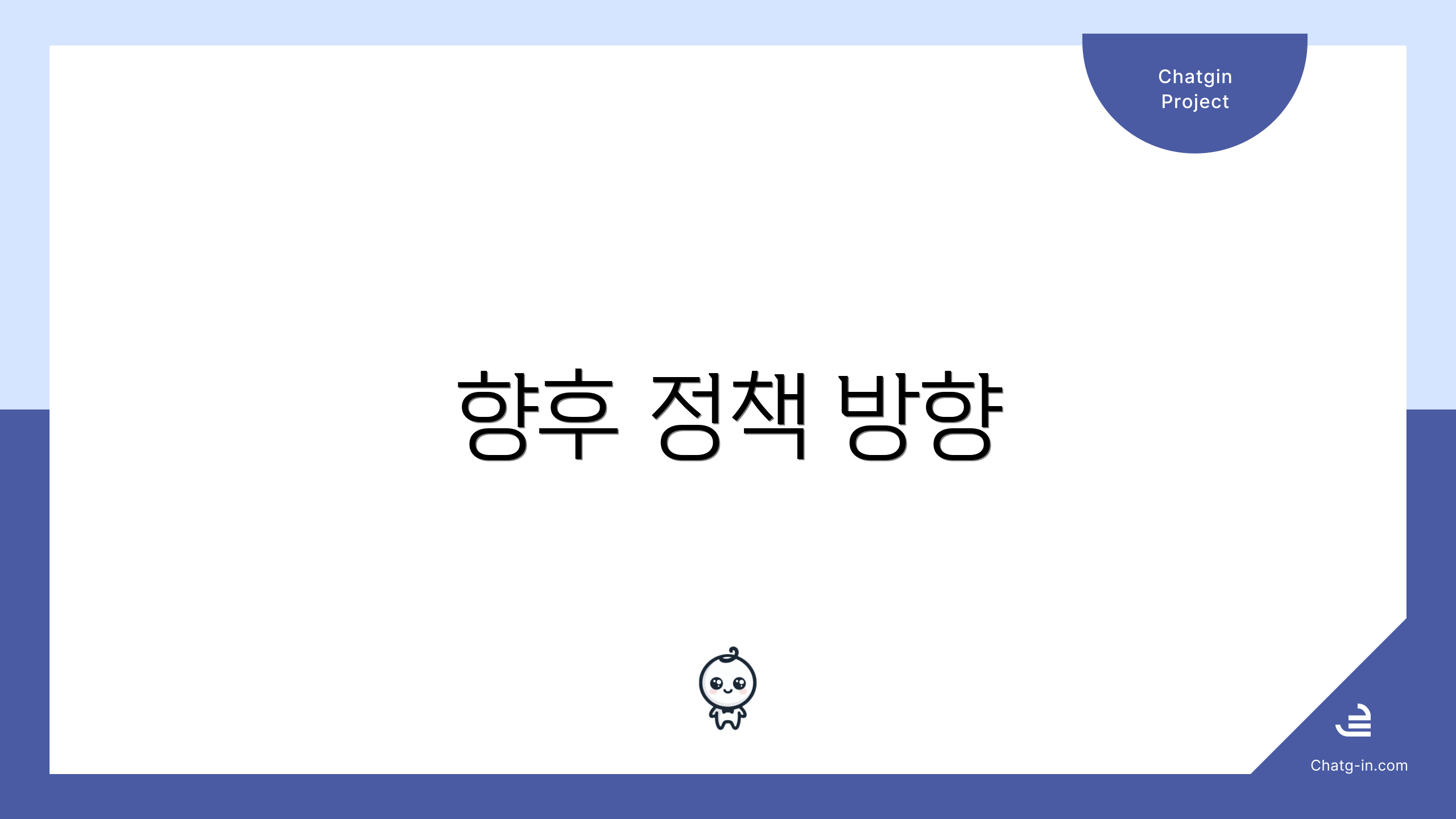 향후 정책 방향