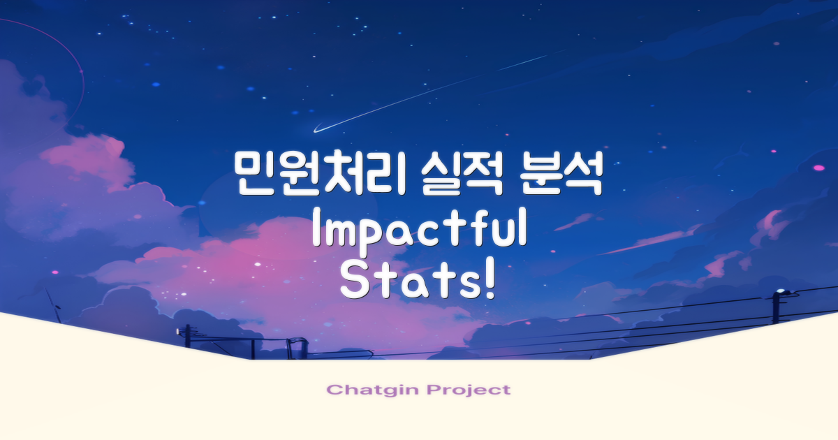 민원처리 실적 분석