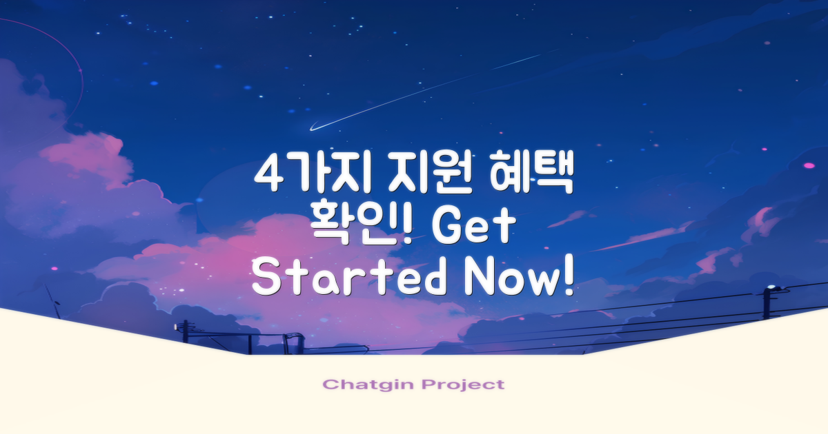 4가지 지원 혜택 확인