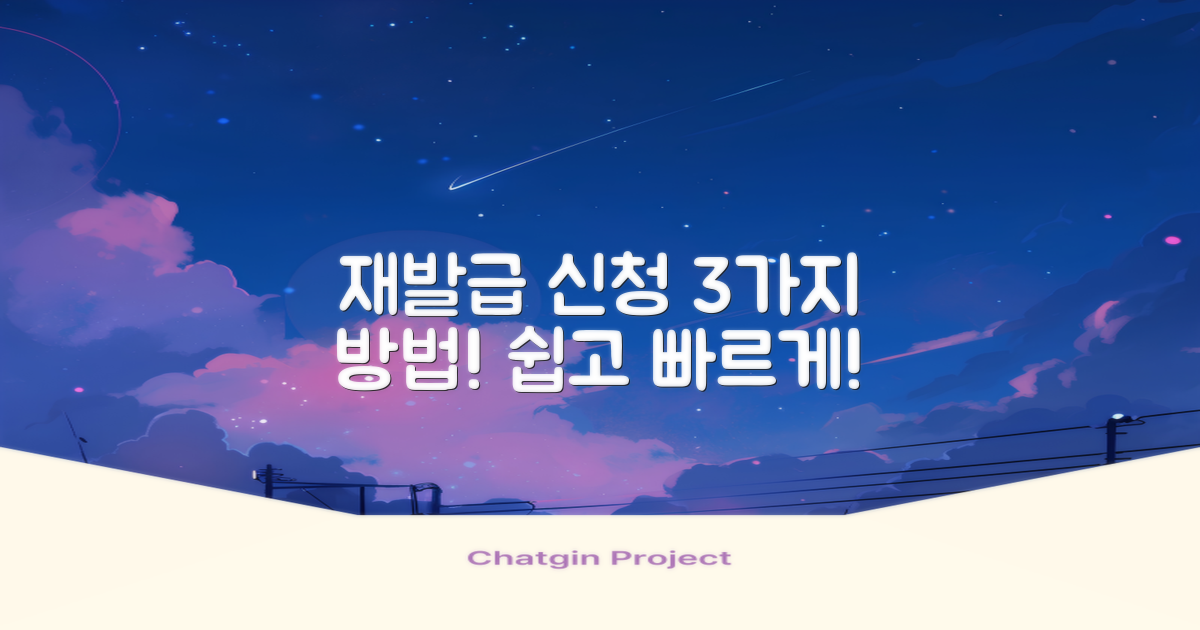 3가지 재발급 신청 방법