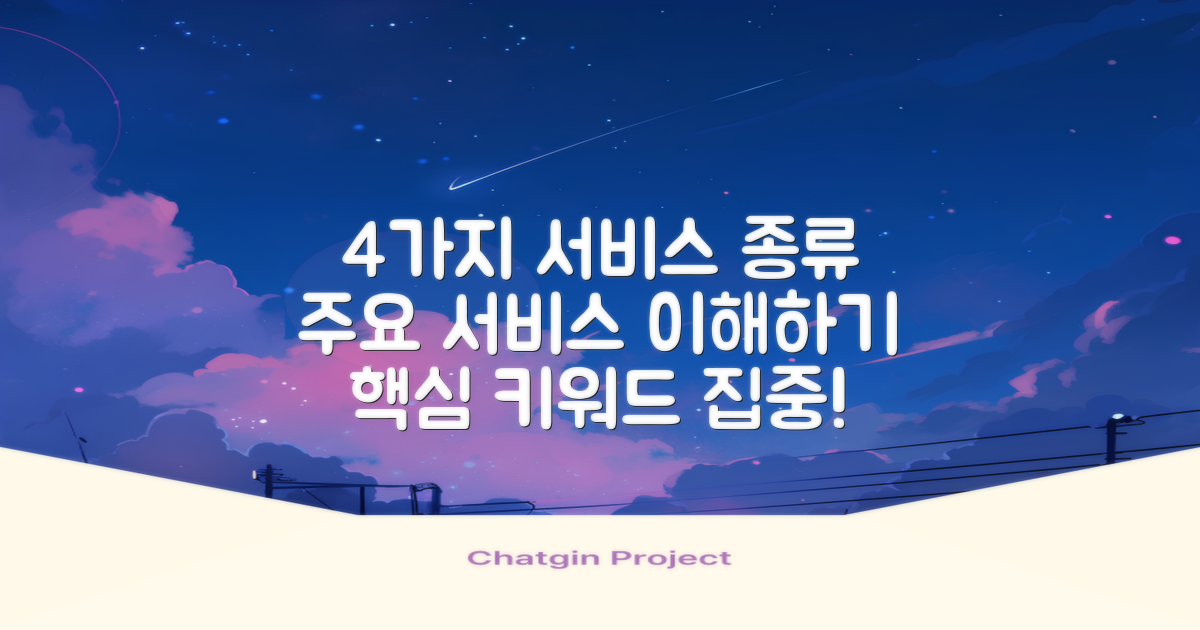 4가지 서비스 종류