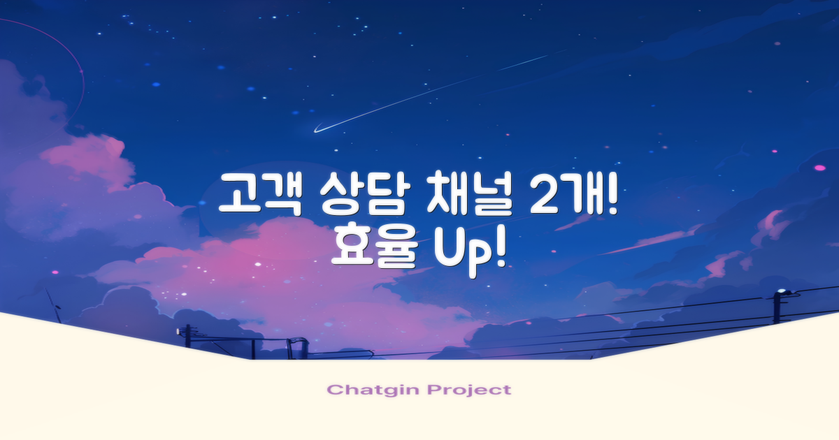 2가지 고객 상담 채널