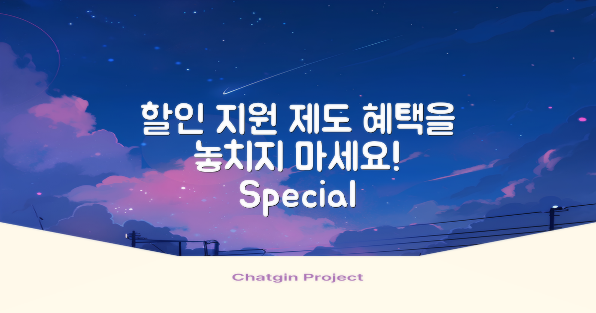 할인 지원 제도 개요
