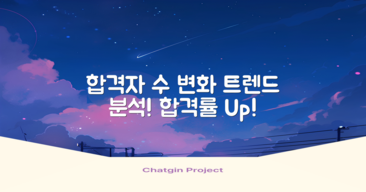 합격자 수 변화 추세