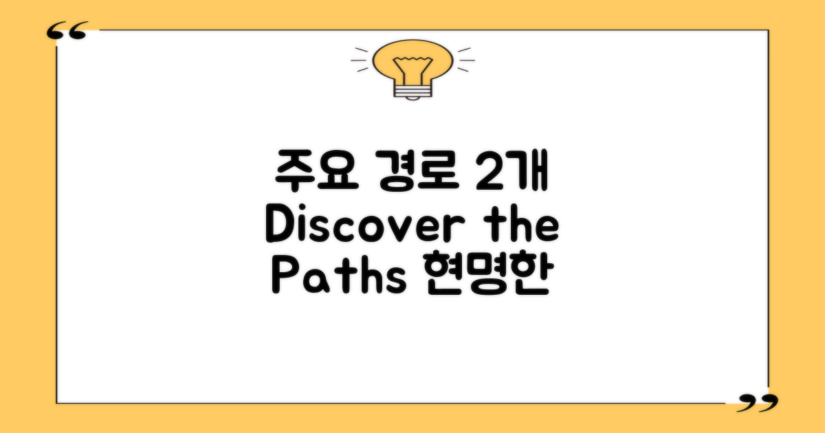 2개 주요 경로 소개