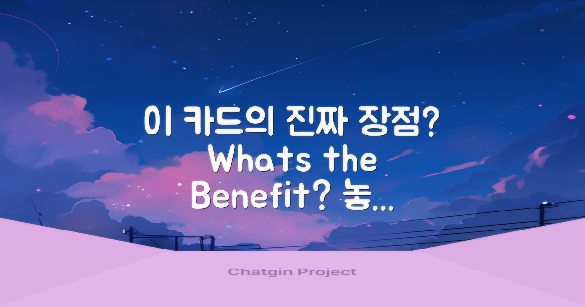 이 카드의 진짜 장점은 무엇일까?