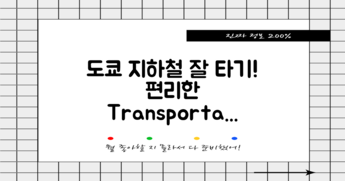 도쿄 지하철은 어떻게 활용할까?