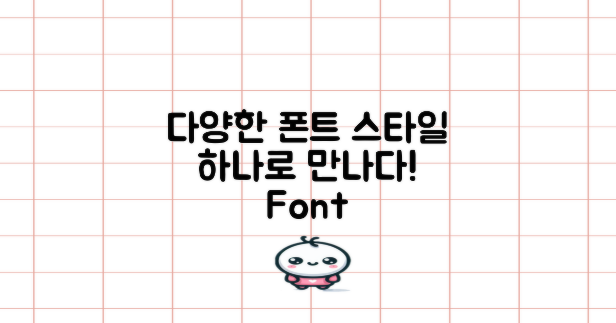 다양한 글꼴 스타일 소개