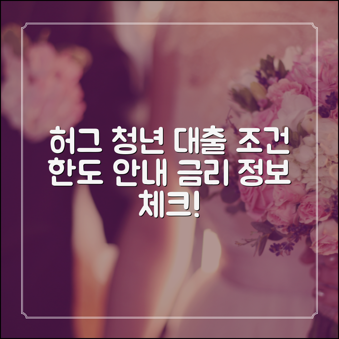 허그 청년버팀목 대출 조건과 한도, 금리 안내