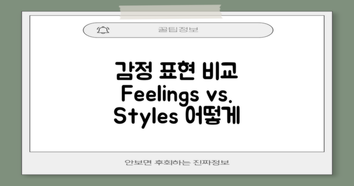 감정 표현 방식 비교