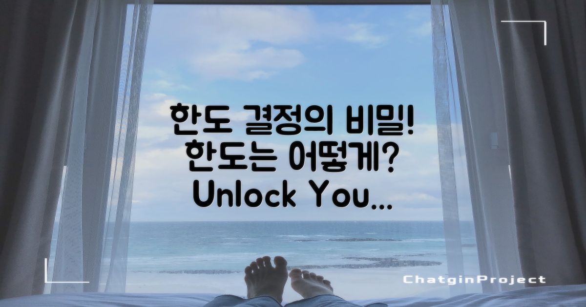 한도는 어떻게 결정될까?