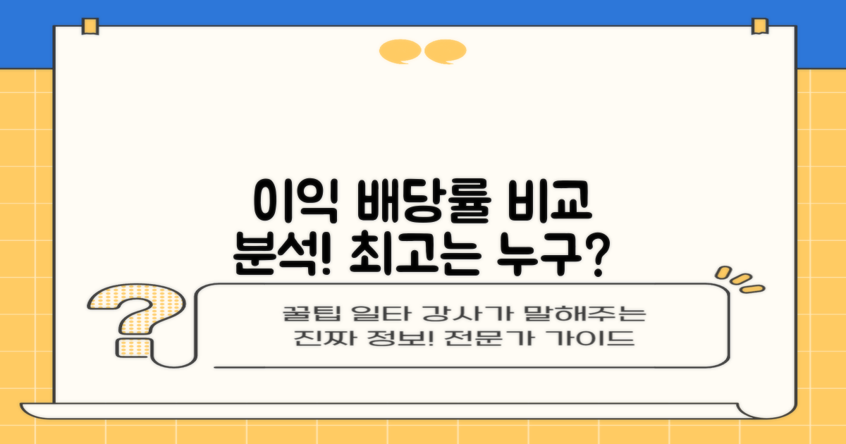 이익 배당률 비교