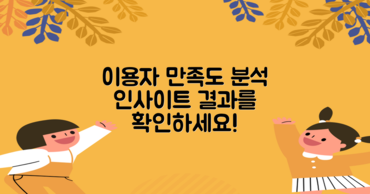 이용자 만족도 분석