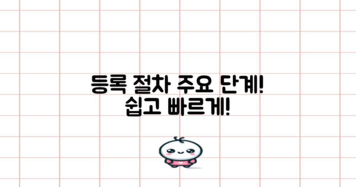 등록 절차의 주요 단계