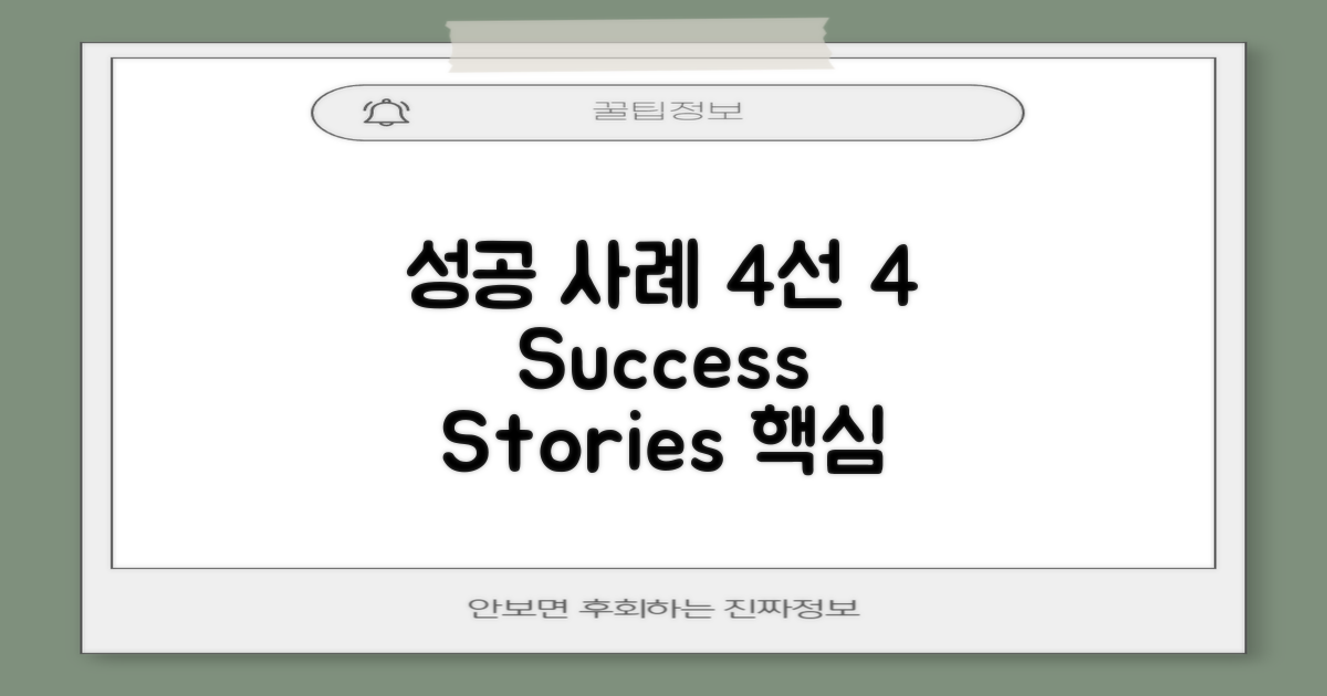 4개 성공 사례 분석
