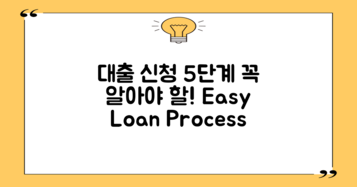 5단계 대출 신청 절차