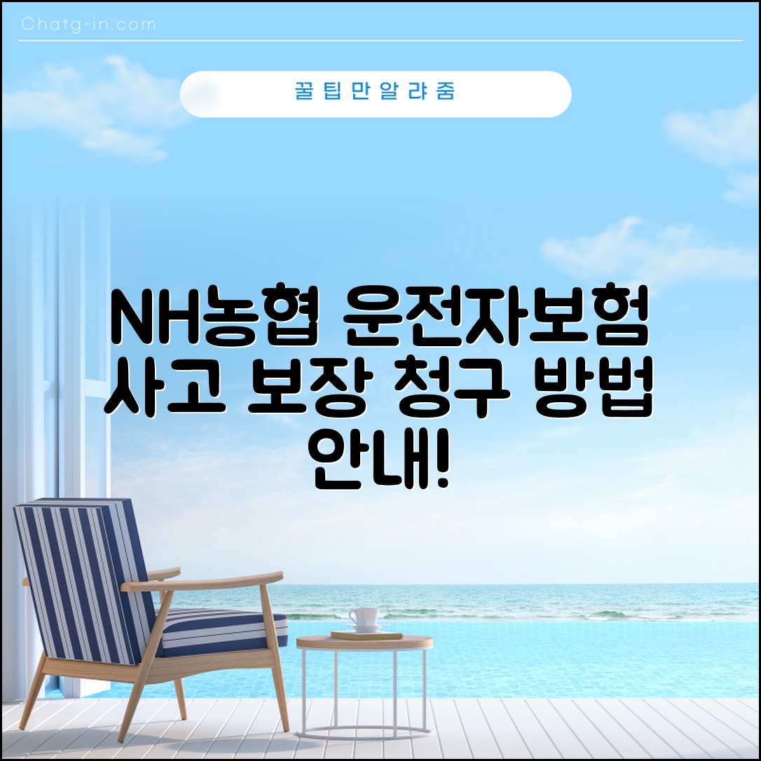 NH농협 운전자보험, 사고 보장과 청구 방법 안내