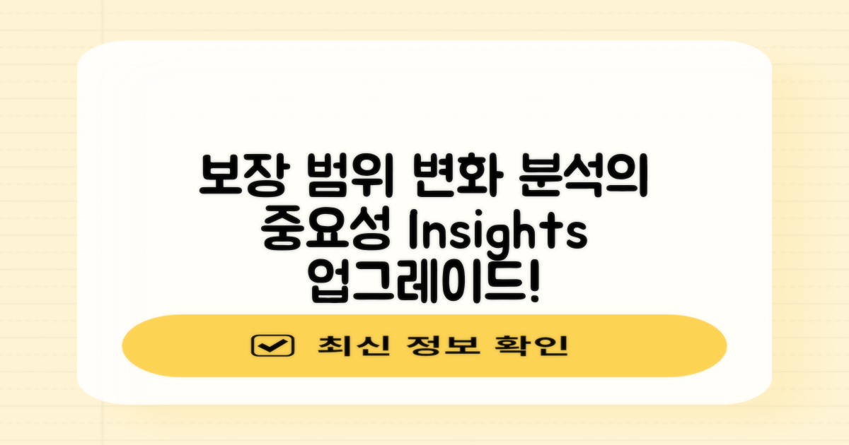 보장 범위의 변화 분석
